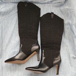 Black Women's Fashion Cowboy Boots